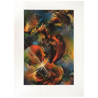 LEONARDO NIERMAN, Untitled, Signed, Lithography 148 / 250, 23.2 x 15.3" (59 x 39 cm)