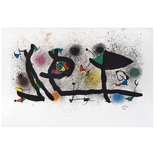 JOAN MIRÓ, Miró Sculptures III, 1974 - 1980, Signed on plate, Lithography without print number, 15.7 x 23.6" (40 x 60 cm)