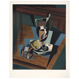 JUAN GRIS, Untitled, Signed on plate, Lithography 53 / 200, 19.6 x 15.7" (50 x 40 cm)