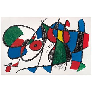 JOAN MIRÓ, Litografía original VIII, from suite 12 Litografías originales 1972, Unsigned, Lithography without print number, 12.4 x 19.5"
