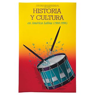 GUSTAVO AMÉZAGA, Historia y Cultura en América Latina (1900 - 1990), Unsigned, Stamp, Serigraphy without print number, 35.4 x 22.8" (90 x 58 cm)