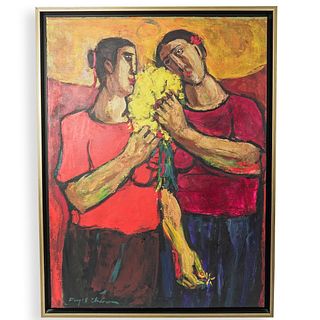 Angel Chavez (Peruvian, 1929–1995) Oil On Canvas