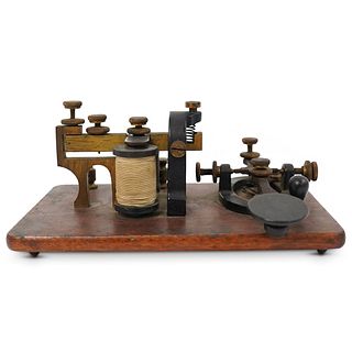Antique US Telegraph Morse Code Key