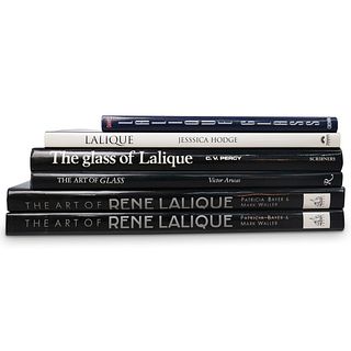 (6 Pc) Set of Lalique Art Books