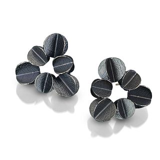 Urban Blossom Triangle Earrings
