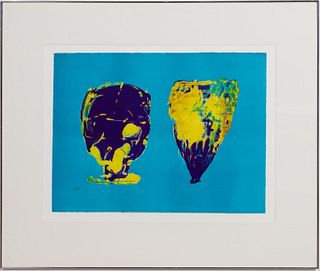 PIETRO CONSAGRA, ABSTRACT LITHOGRAPH, FRAMED