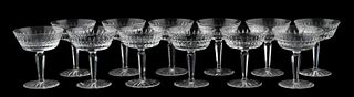 SET, TWELVE WATERFORD "GLENMORE" COUPE GLASSES