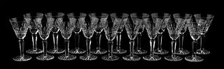 SET, 18 WATERFORD "GLENMORE" CORDIAL GLASSES
