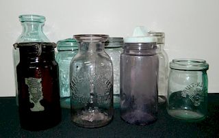 Fruit jars - 8 assorted