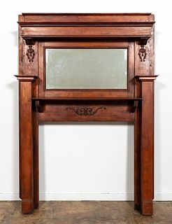 COLONIAL REVIVAL MIRRORBACK FIREPLACE MANTEL