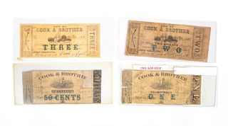 COOK & BROTHER CIVIL WAR OBSOLETE CURRENCY