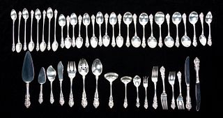 45 PCS WALLACE "SIR CHRISTOPHER" STERLING FLATWARE