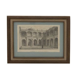 Gualdi, Pedro. Interior del Colegio de Minería. México: Lito. Junto al Correo, 1841. Litografía.