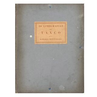 Roberto Montenegro. Carpeta "20 litografías de Taxco". Con 17 reproducciones sin títulos. 46 x 34 cm