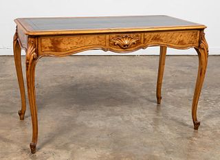 LOUIS XV STYLE LEATHER TOP WRITING TABLE