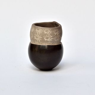 Tiny Pinch Pot with Textured Slab