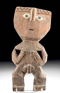 Chancay Wooden Male Standing Figure