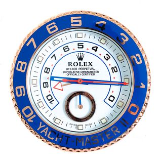 Rolex Yacht-Master Dealer Advertising Wall Clock