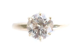 14K Yellow Gold 1.50 CT Solitaire Diamond Ring