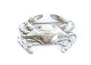 Sterling Silver Crab Pin or Brooch