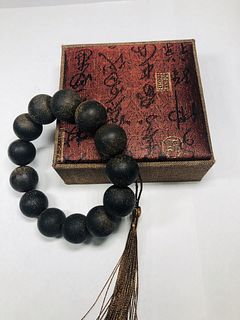 CHINESE CHENGXIANG AGAR WOOD BEADED BRACELET