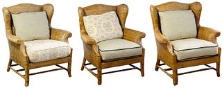 Baker Furniture 'Milling Road' Rattan Chairs