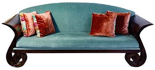 Sleigh Style Sofa