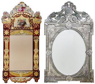 Venetian Style and Verre Eglomise Wall Mirrors