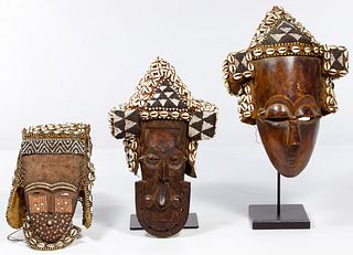 African Kuba Helmet Mask Assortment