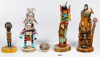Native American Kachina Figurine Assortment