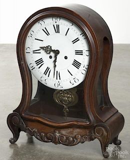 Austrian copy of a French mahogany mantel clock, 18 1/2'' h.