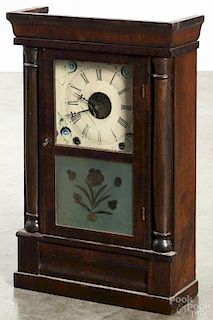 Ingraham rosewood venetian shelf clock, 15 1/2'' h.
