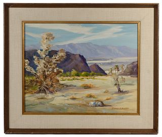 Ernest Biddle (American, 1919-1970) Oil on Canvasboard