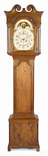 Pennsylvania Chippendale walnut tall case clock, the dial inscribed Daniel Scheidt Sumneytown