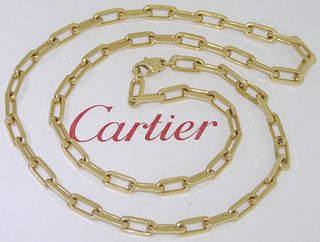 Cartier 18K Link Chain Necklace Retail $7,000