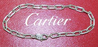 Cartier 18K White Gold Link Chain Retail $4000