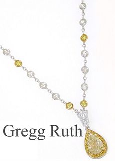 Gregg Ruth Platinum & 18K Diamond Retail $30,000