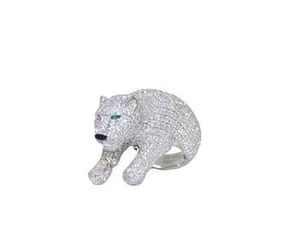 Cartier Emerald And Diamond Ring Retail $118,000