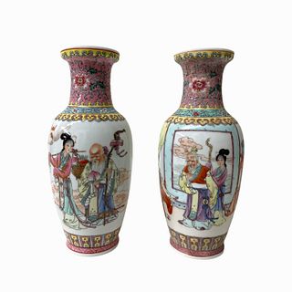 Pair Of 20th Century Chinese Porcelain Vases