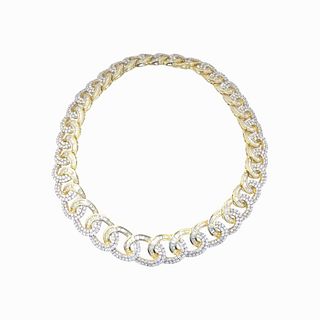 Impressive 66ct Diamond Link Necklace
