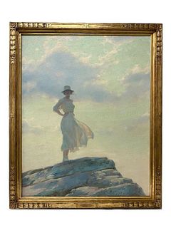 Charles Courtney Curran "The Top Of The World"