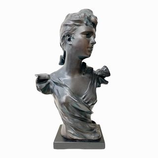 Bronze Style Bust Sculpture