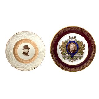 (2) Winston Churchill Decorative Plates