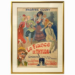 Vintage French Theater Poster 