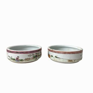 (2) Pair Of 20th Century Chinese Porcelain Bowls