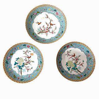 (3) 20th Century Chinese Porcelain Matching Bowls.