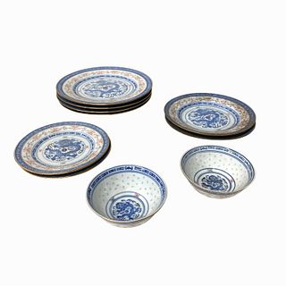 (10)Piece 20th Century Chinese Porcelain Tableware