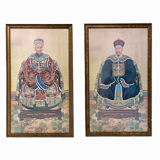 Pair of Asian Work On Paper