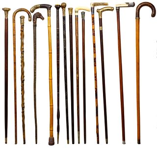 18th and 19th Century Cane Assortment
