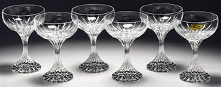 Baccarat Crystal 'Massena' Champagne / Tall Sherbet Coupes
